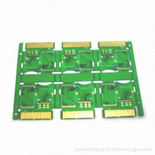 Multilayer PCB with Gold-plated Surface and ±0.13 Shape Tolerance